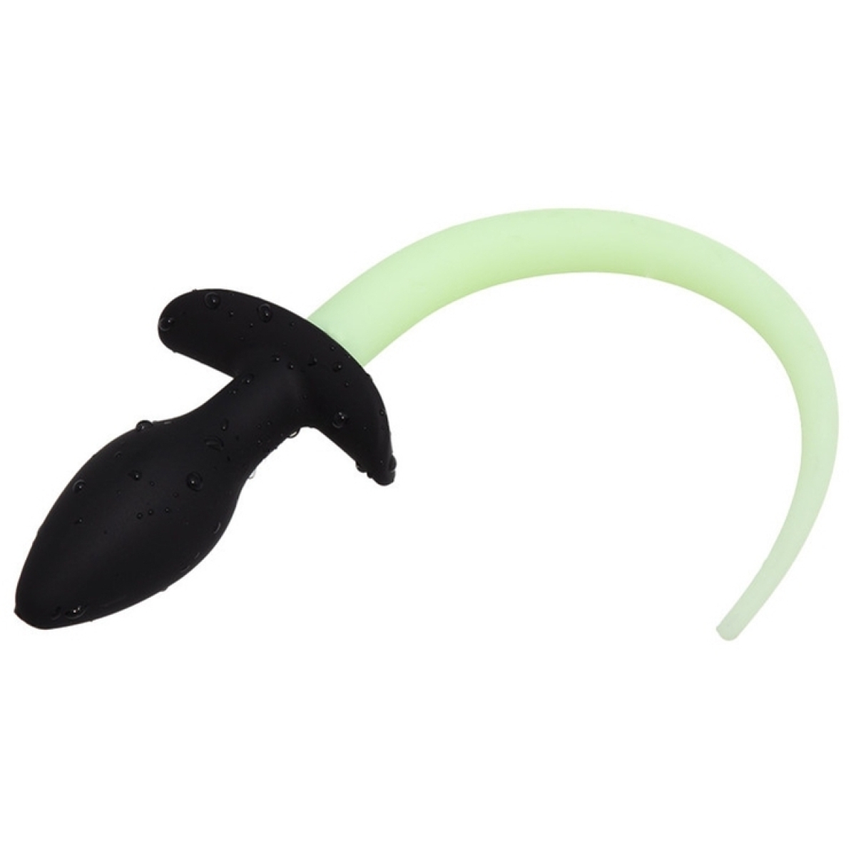 plug queue de chien phosphorescente luminous puppy 8 x 32cm vert fluo 3