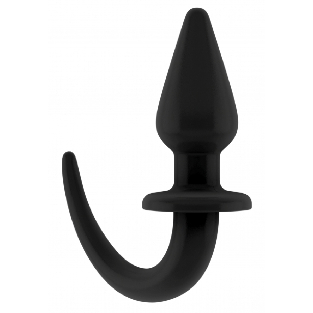 plug queue de chien puppy plug 9 x 4cm noir