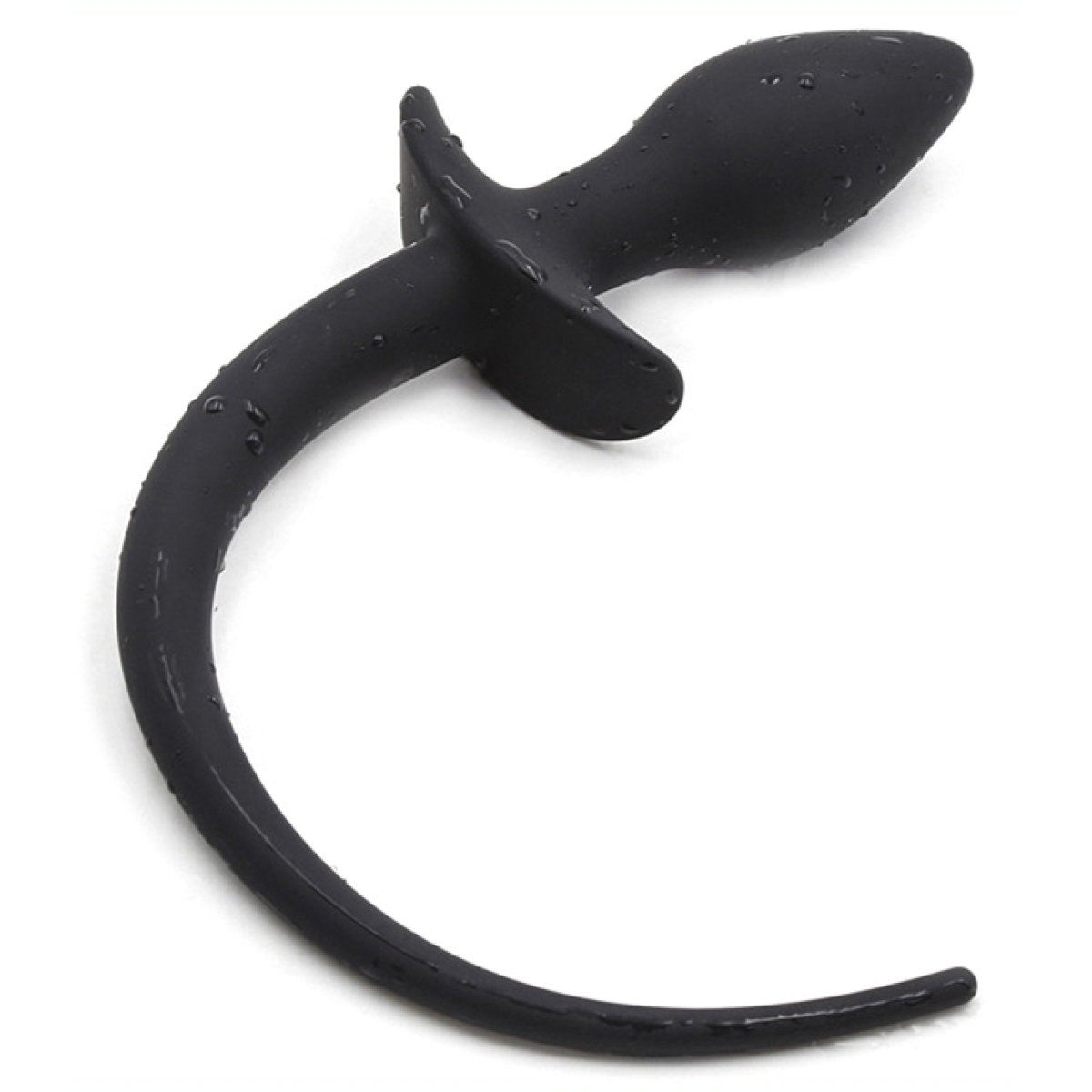 plug queue de chien silicone 75 x 31cm noir 2