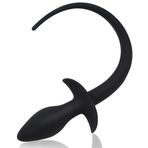 plug queue de chien silicone 75 x 31cm noir