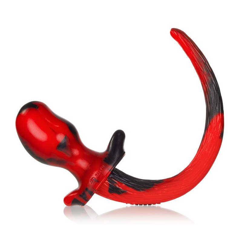 plug queue de chien swirl 85 x 44 cm rouge 1