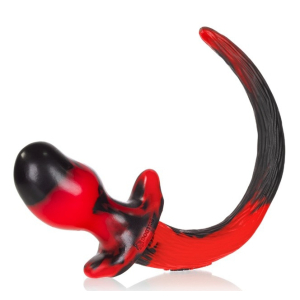 plug queue de chien swirl 85 x 44 cm rouge