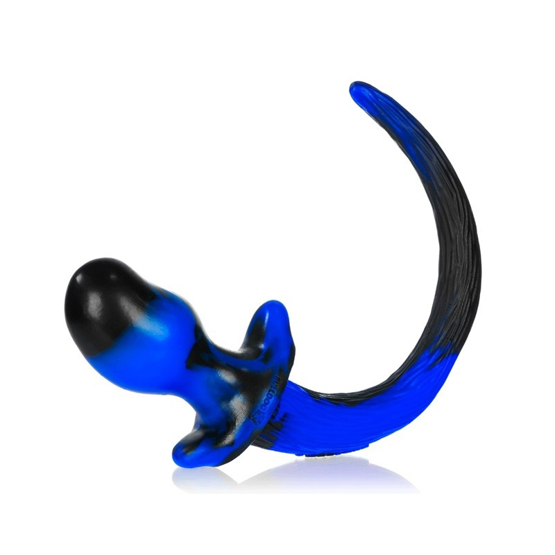 plug queue de chien swirl 85 x 5 cm bleu