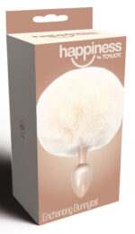 plug queue de lapin enchanting bunnytail 5 x 28cm blanc 1