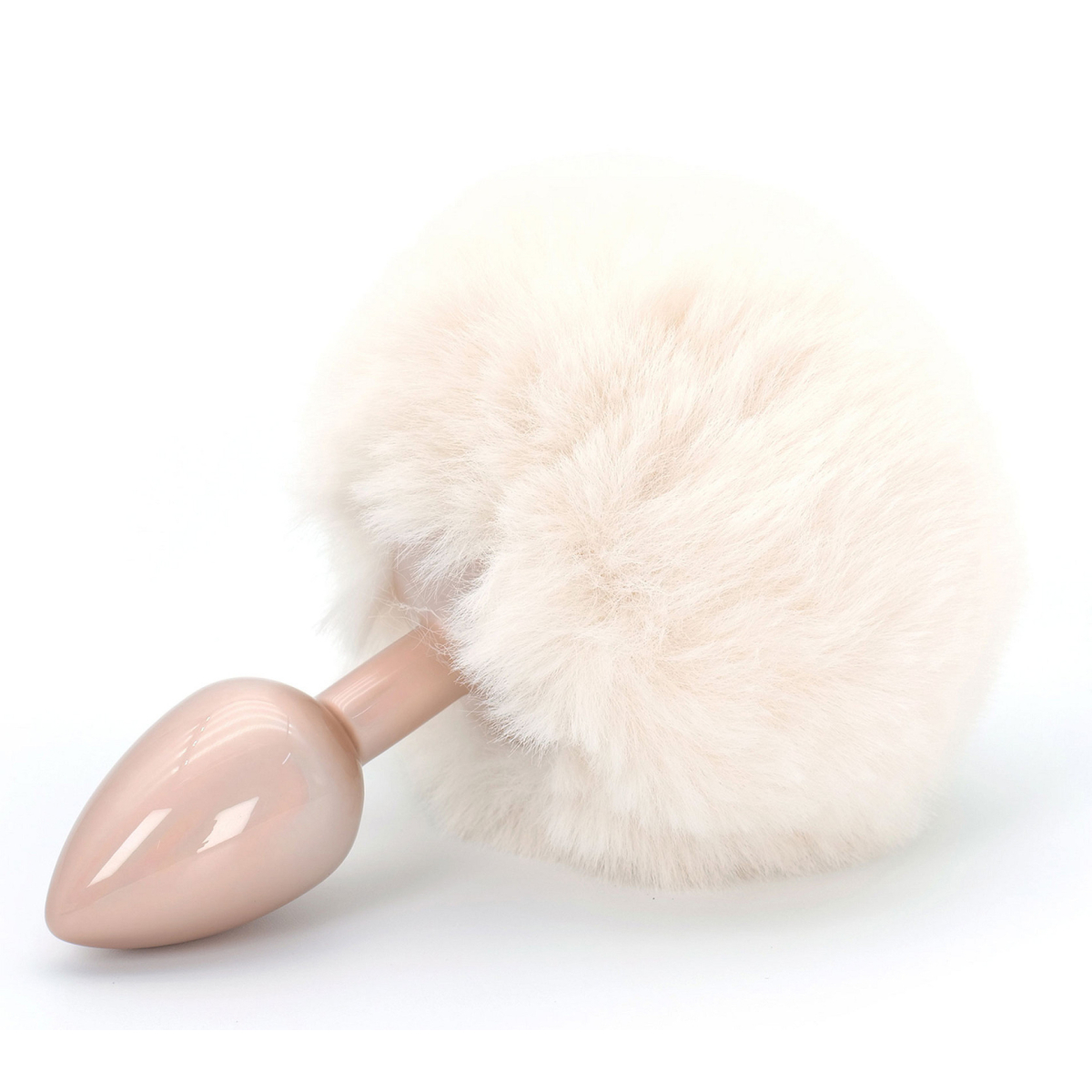 plug queue de lapin enchanting bunnytail 5 x 28cm blanc 3