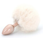 plug queue de lapin enchanting bunnytail 5 x 28cm blanc 3