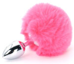 plug queue de lapin enchanting bunnytail 5 x 28cm rose 3