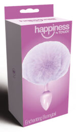 plug queue de lapin enchanting bunnytail 5 x 28cm violet 1