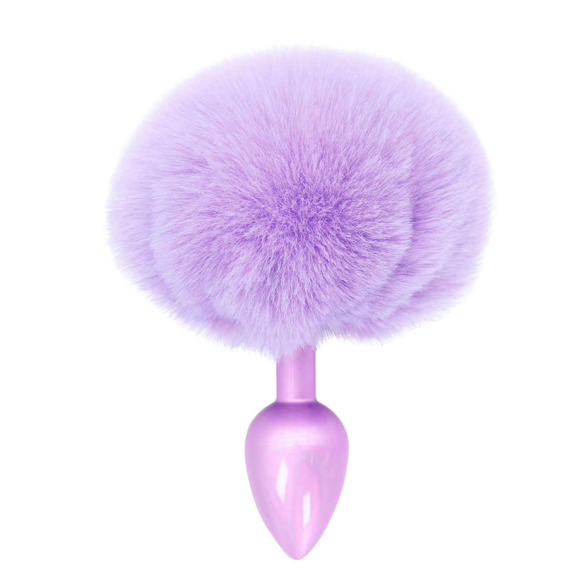 plug queue de lapin enchanting bunnytail 5 x 28cm violet 2