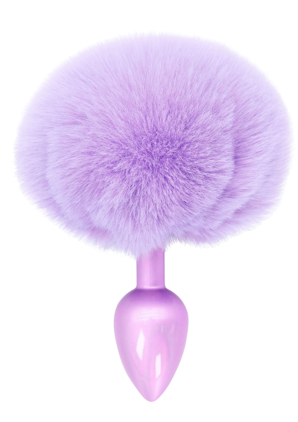plug queue de lapin enchanting bunnytail 5 x 28cm violet 2