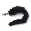 plug queue de renard fox 6 x 27 cm noir 2