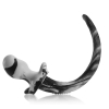 plug queue puppy tail bulldog 115 x 6 cm blanc