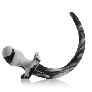 plug queue puppy tail bulldog 115 x 6 cm blanc