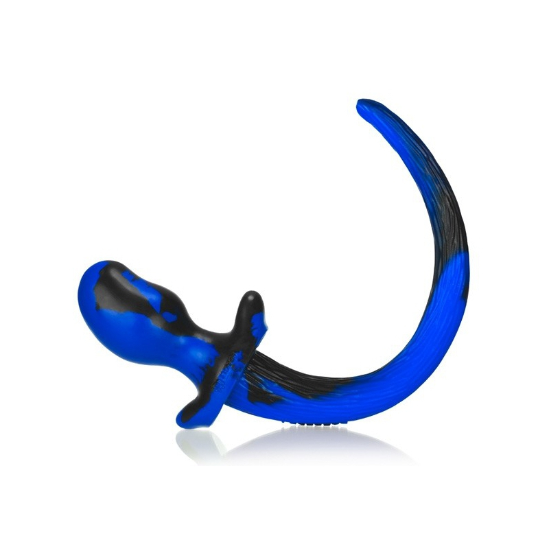 plug queue puppy tail bulldog 115 x 6 cm bleu