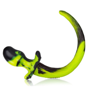 plug queue puppy tail bulldog 115 x 6 cm jaune