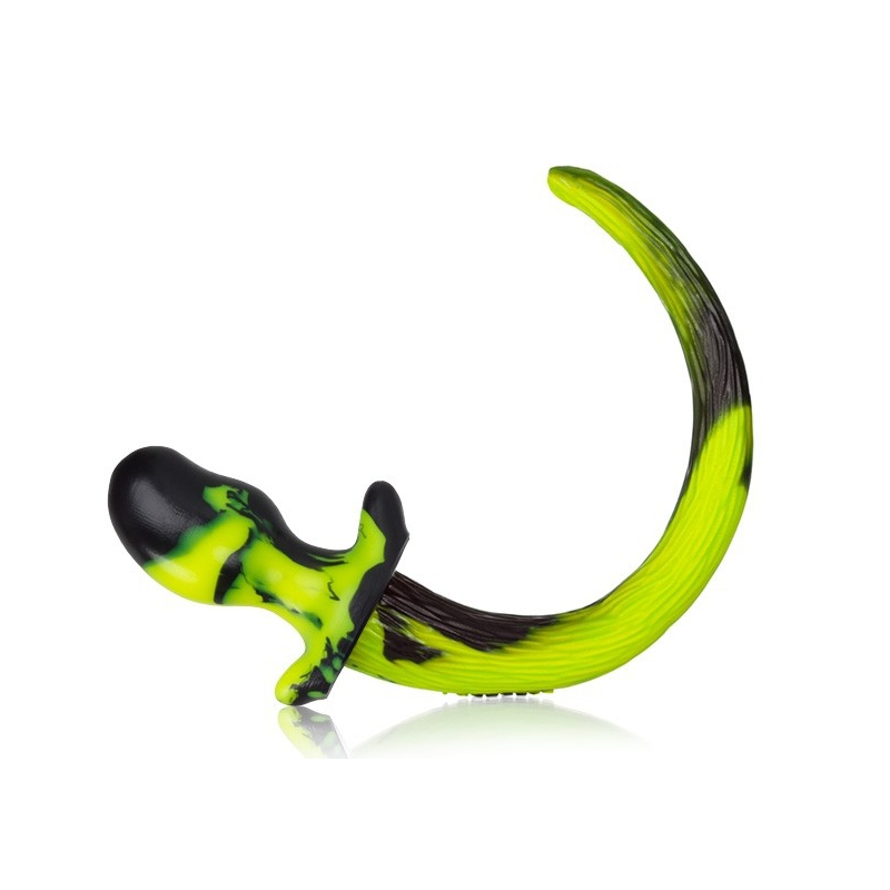 plug queue puppy tail bulldog 115 x 6 cm jaune