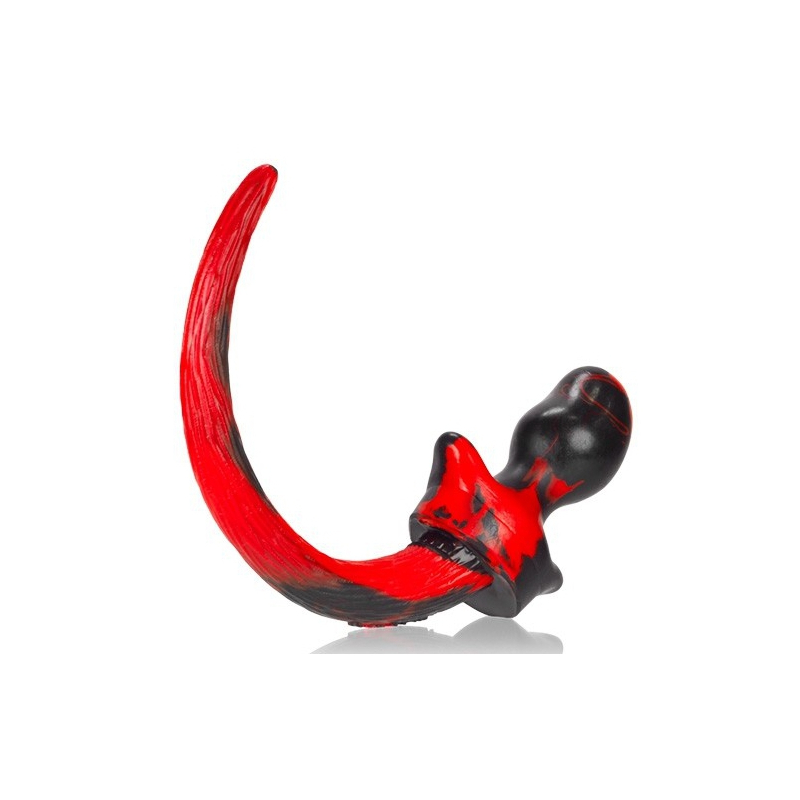 plug queue puppy tail bulldog 115 x 6 cm rouge 1