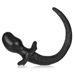 plug queue puppy tail bulldog 115 x 6cm noir