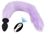 plug queue vibrant fox tail vibe 65 x 32cm queue 40cm violette