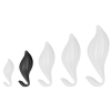 plug silicone bulby m 14 x 7cm noir