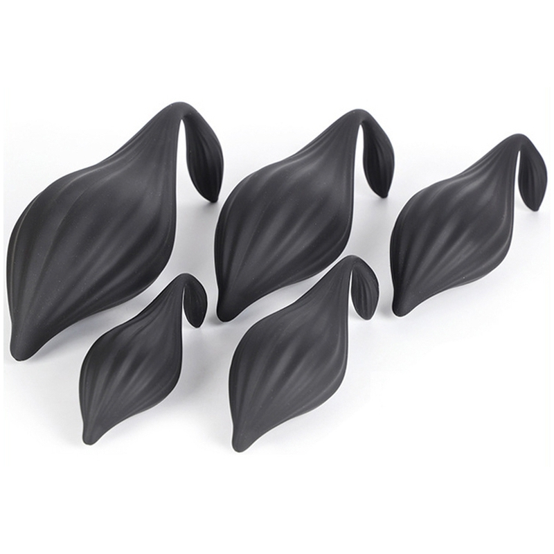 plug silicone bulby m 14 x 7cm noir 2