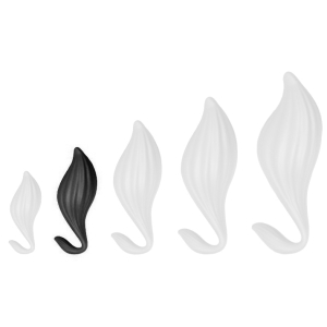plug silicone bulby m 14 x 7cm noir