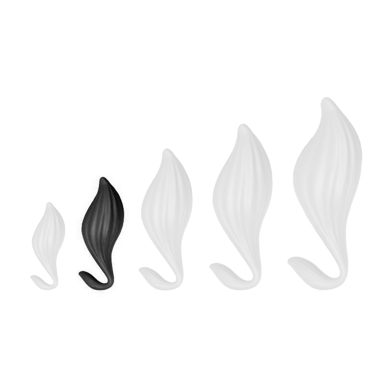 plug silicone bulby m 14 x 7cm noir