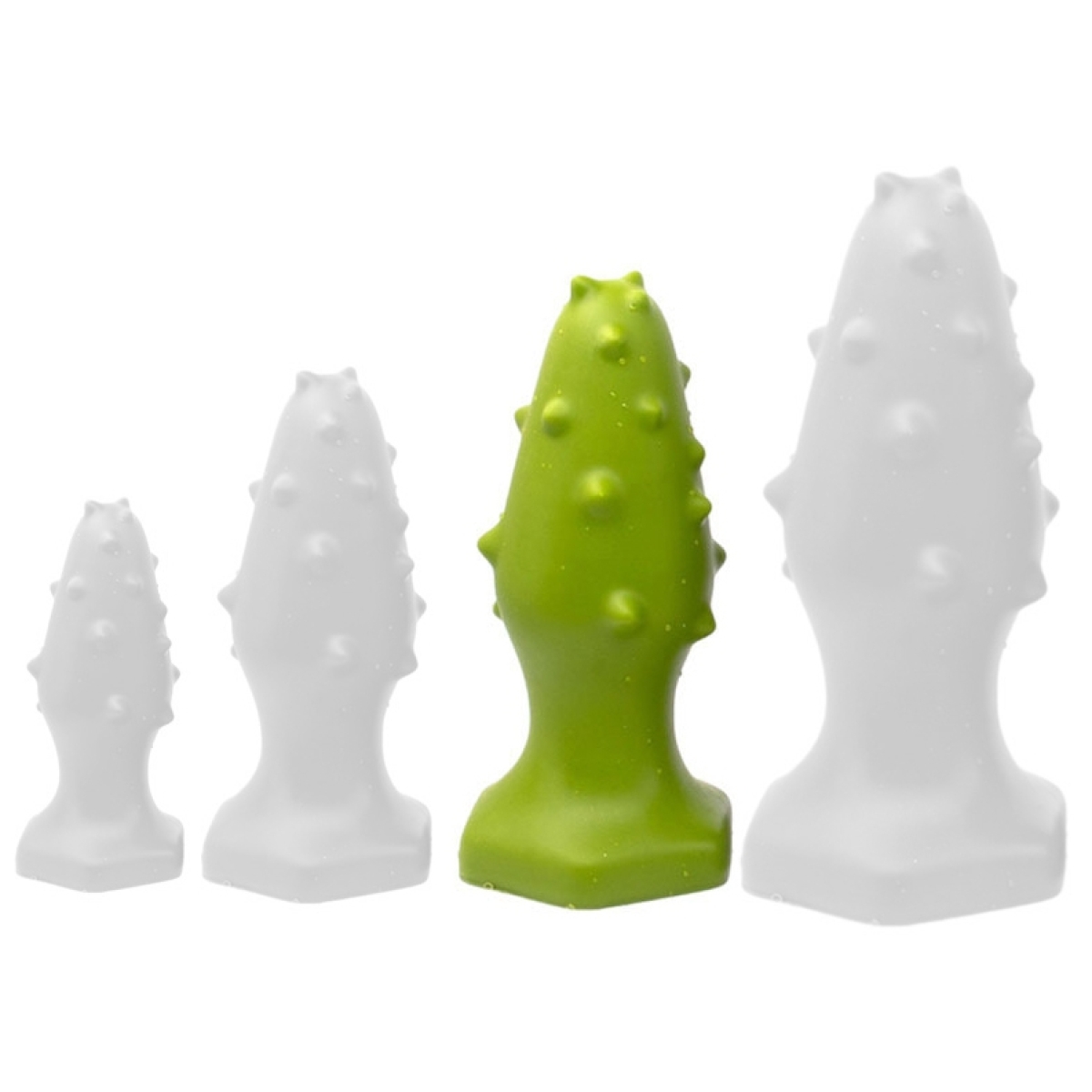 plug silicone monster spike l 14 x 55cm vert