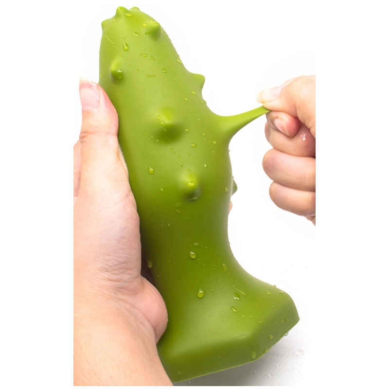 plug silicone monster spike l 14 x 55cm vert 2