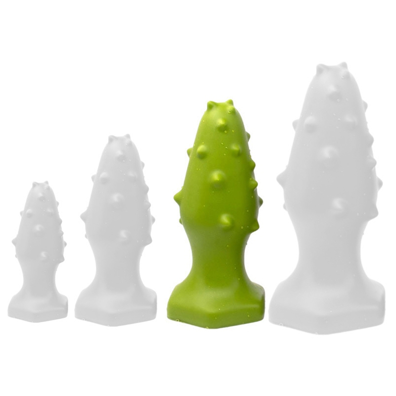plug silicone monster spike l 14 x 55cm vert
