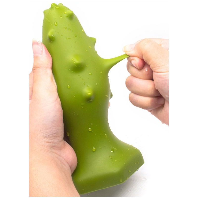 plug silicone monster spike m 12 x 45cm vert 2