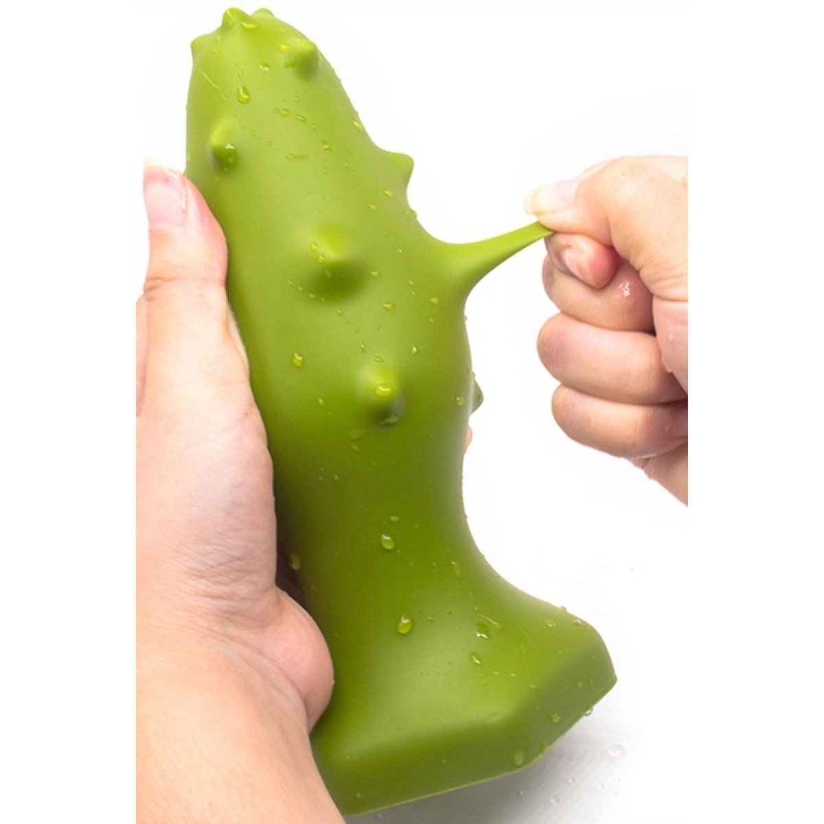 plug silicone monster spike xl 16 x 65cm vert 2