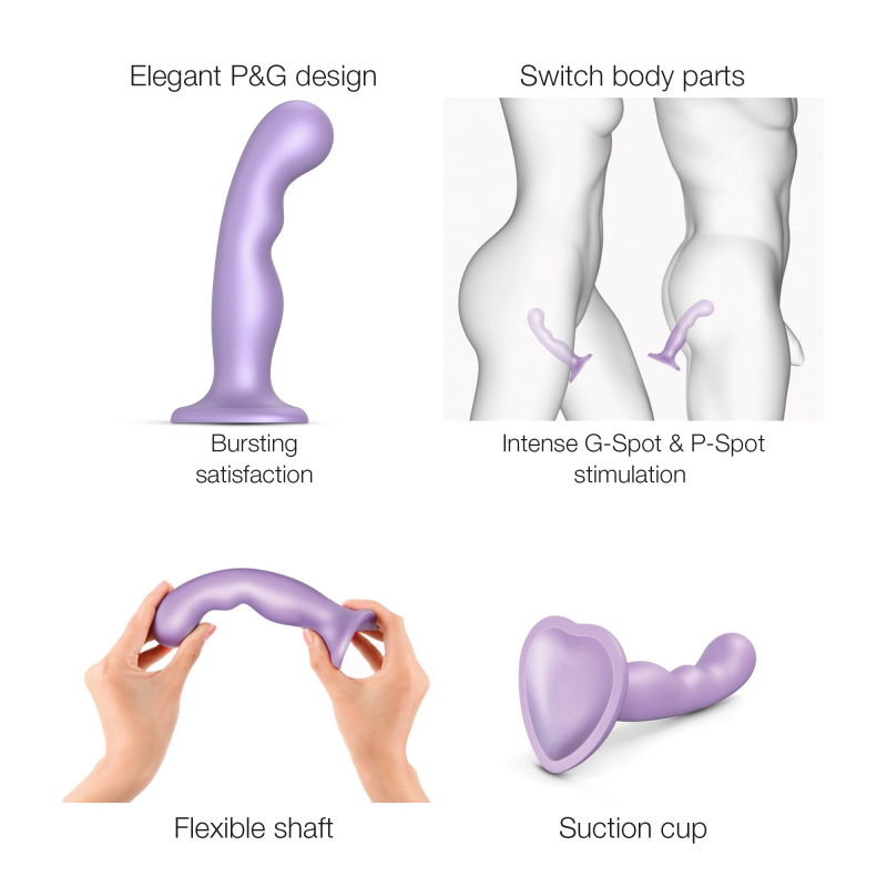 plug silicone pg strap on me m 15 x 36cm violet 2