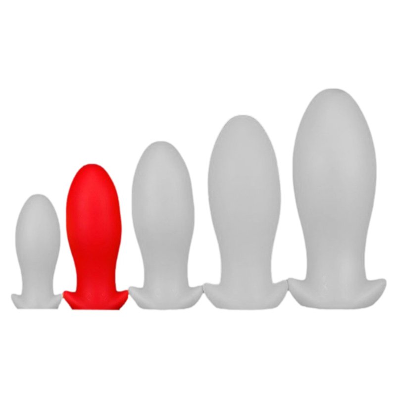 plug silicone saurus egg m 12 x 53cm rouge