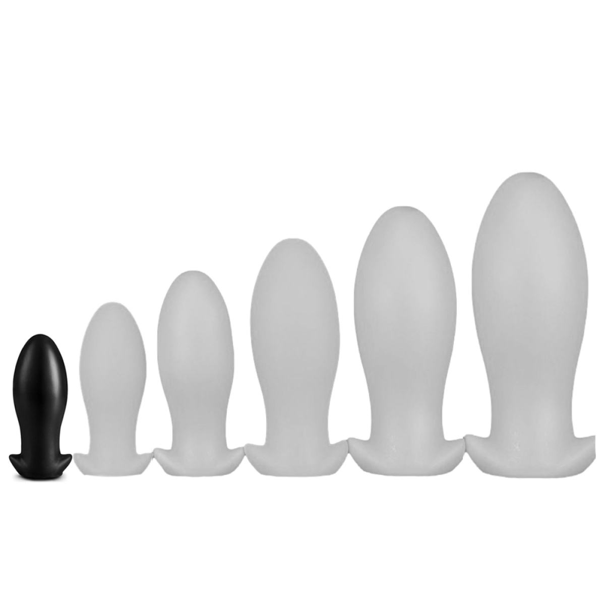 plug silicone saurus egg s 10 x 45 cm noir