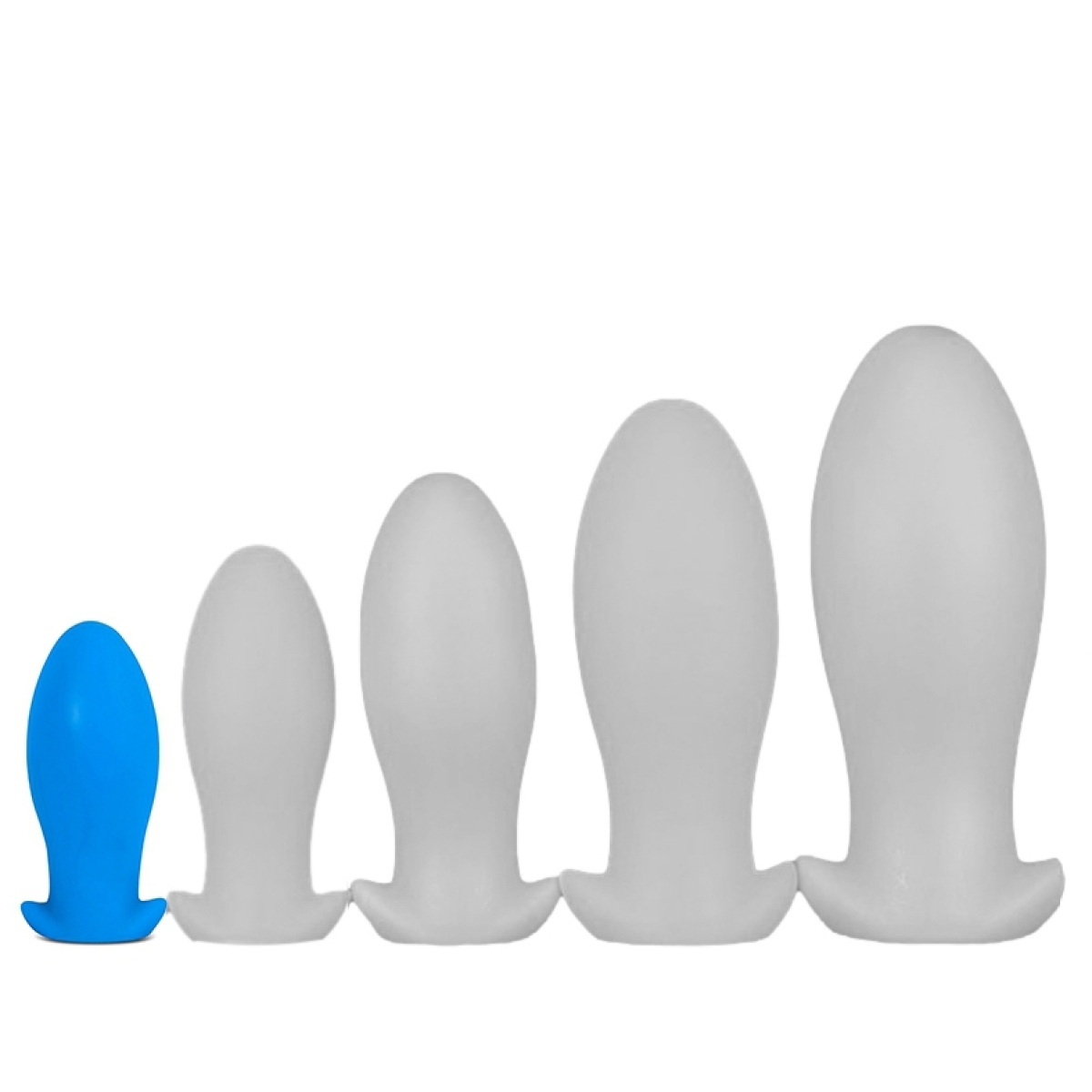 plug silicone saurus egg s 10 x 45cm bleu