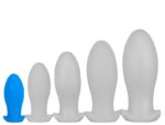 plug silicone saurus egg s 10 x 45cm bleu