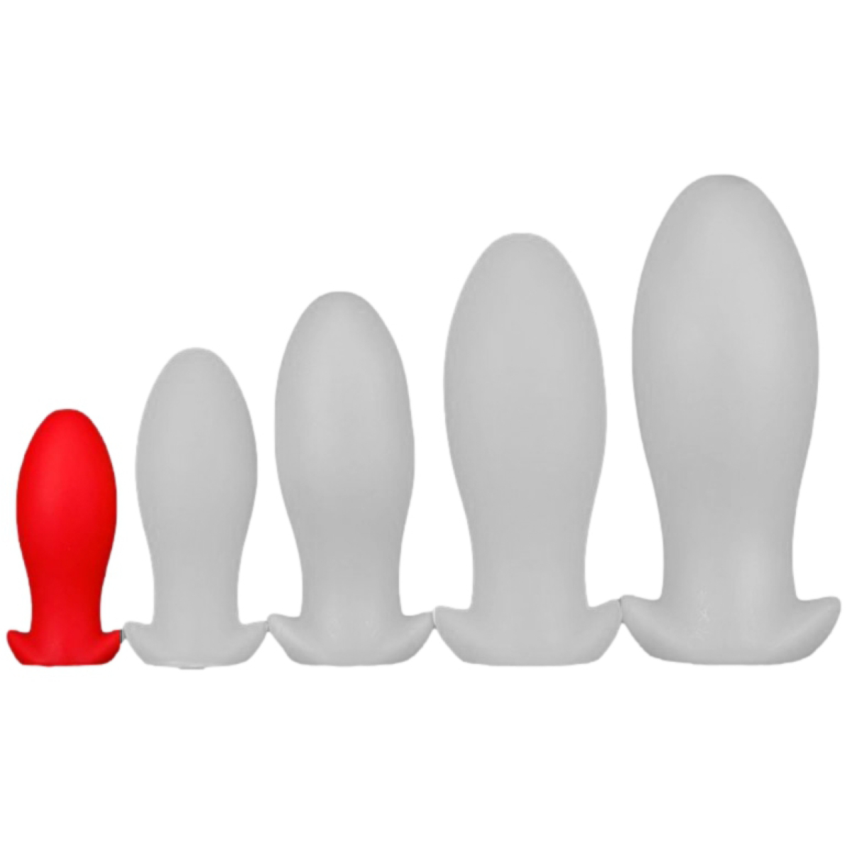plug silicone saurus egg s 10 x 45cm rouge