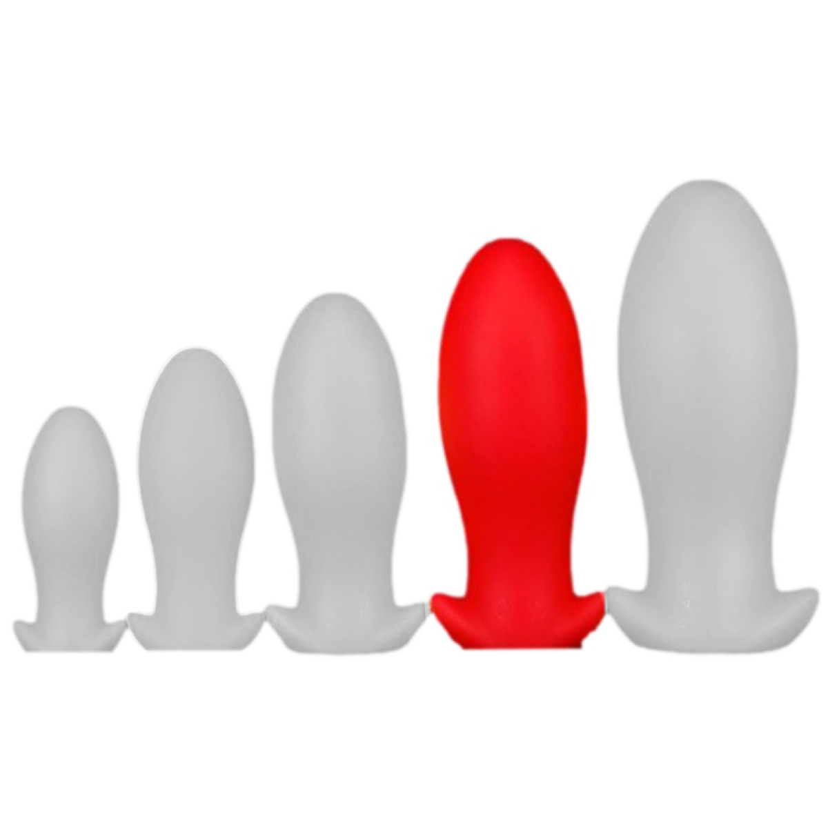 plug silicone saurus egg xl 165 x 73cm rouge