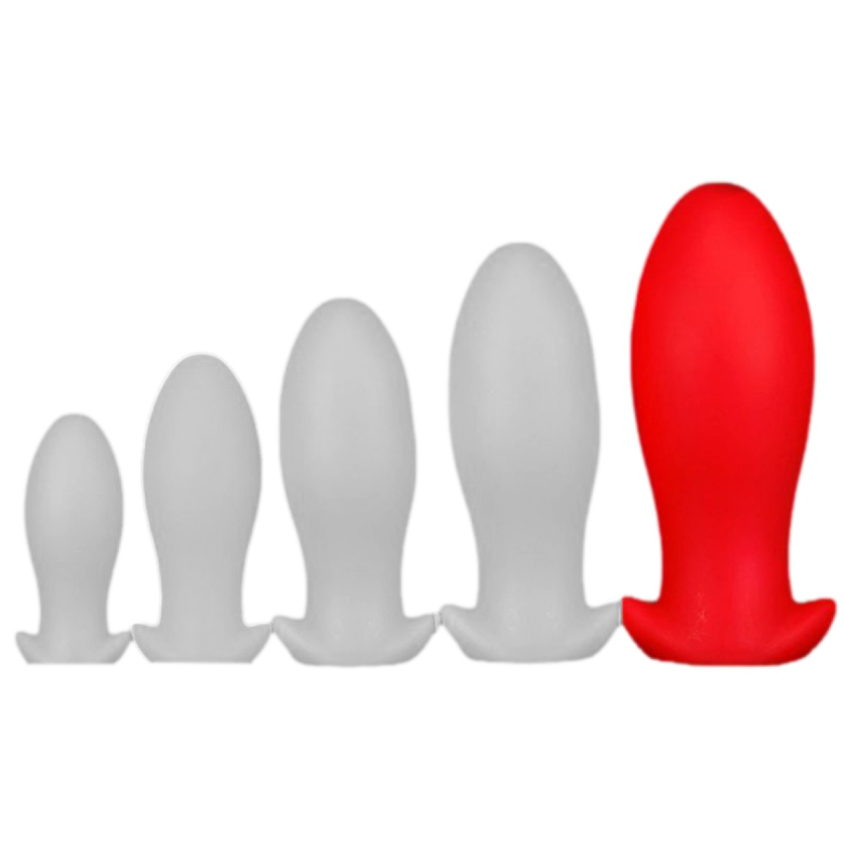 plug silicone saurus egg xxl 185 x 83cm rouge