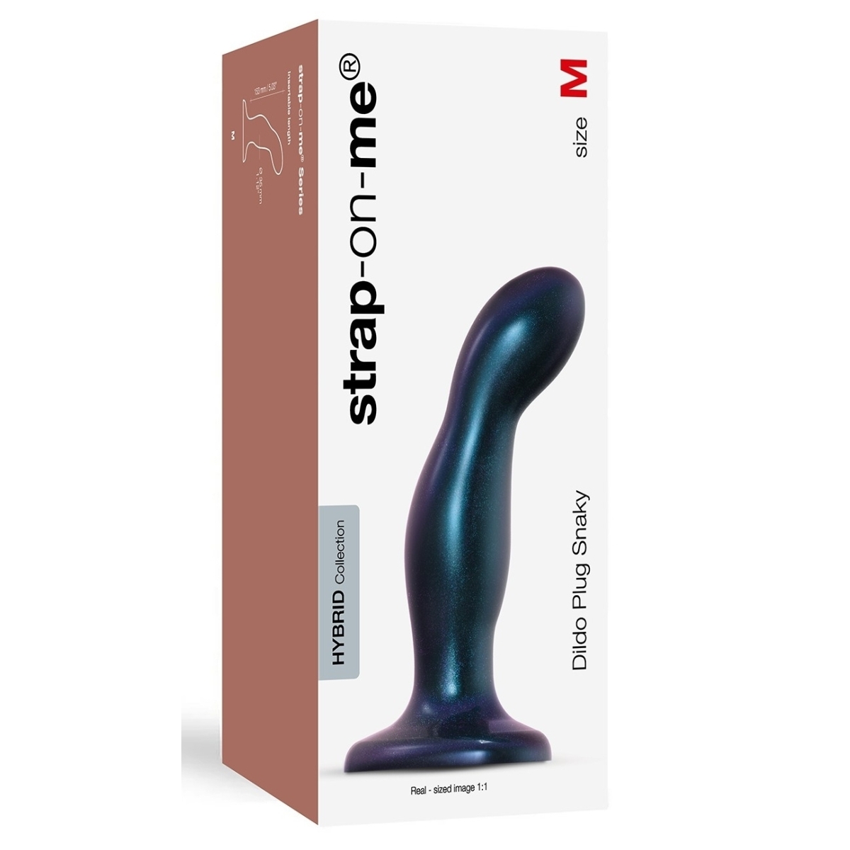 plug silicone snaky strap on me m 14 x 38cm bleu 1