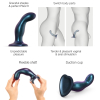 plug silicone snaky strap on me m 14 x 38cm bleu 2