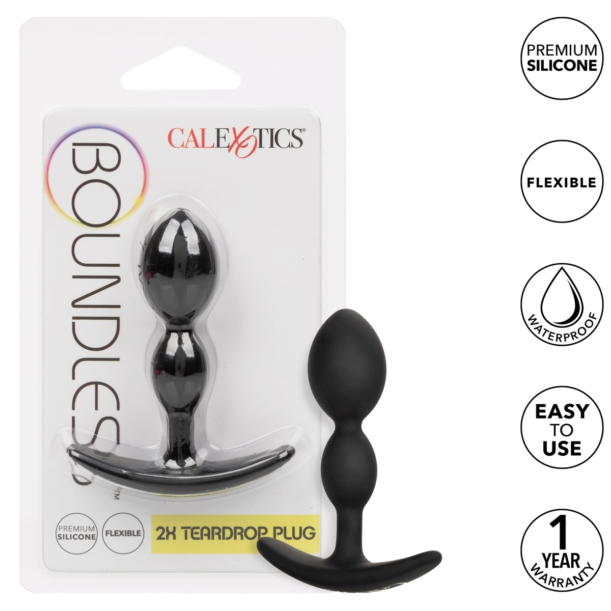 plug silicone teardrop boundless 7 x 2cm 7