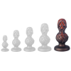 plug skullis xl 18 x 85 cm rouge noir