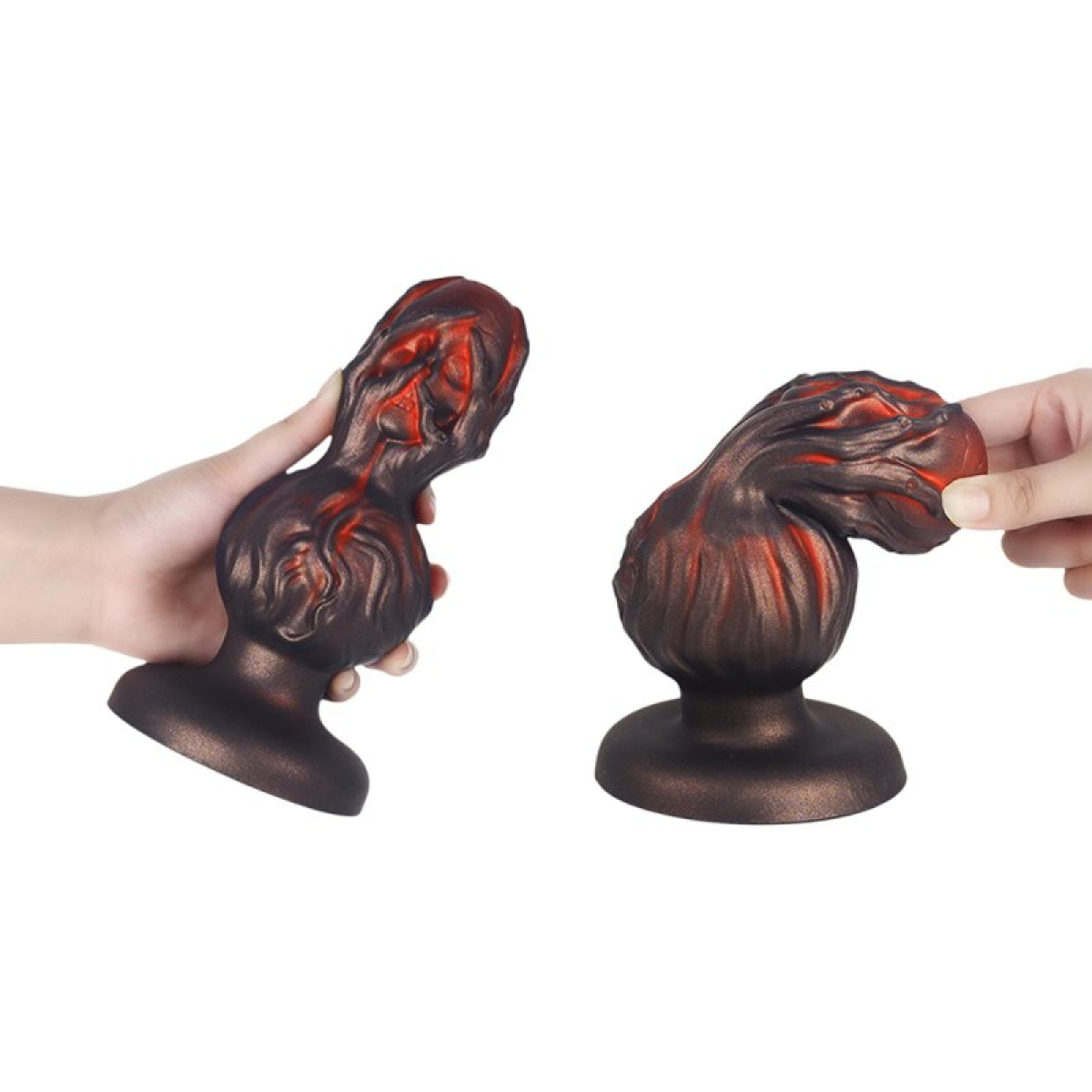 plug skullis xs 9 x 4 cm rouge noir 2