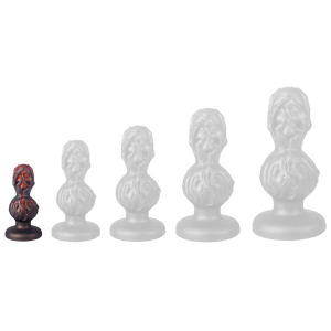 plug skullis xs 9 x 4 cm rouge noir