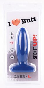 plug slim l i love butt 14 x 48 cm bleu 1