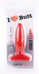 plug slim l i love butt 14 x 48 cm rouge 1