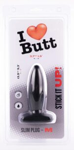 plug slim m i love butt 11 x 37 cm noir 1