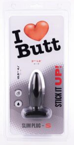 plug slim s i love butt 85 x 3 cm noir 1